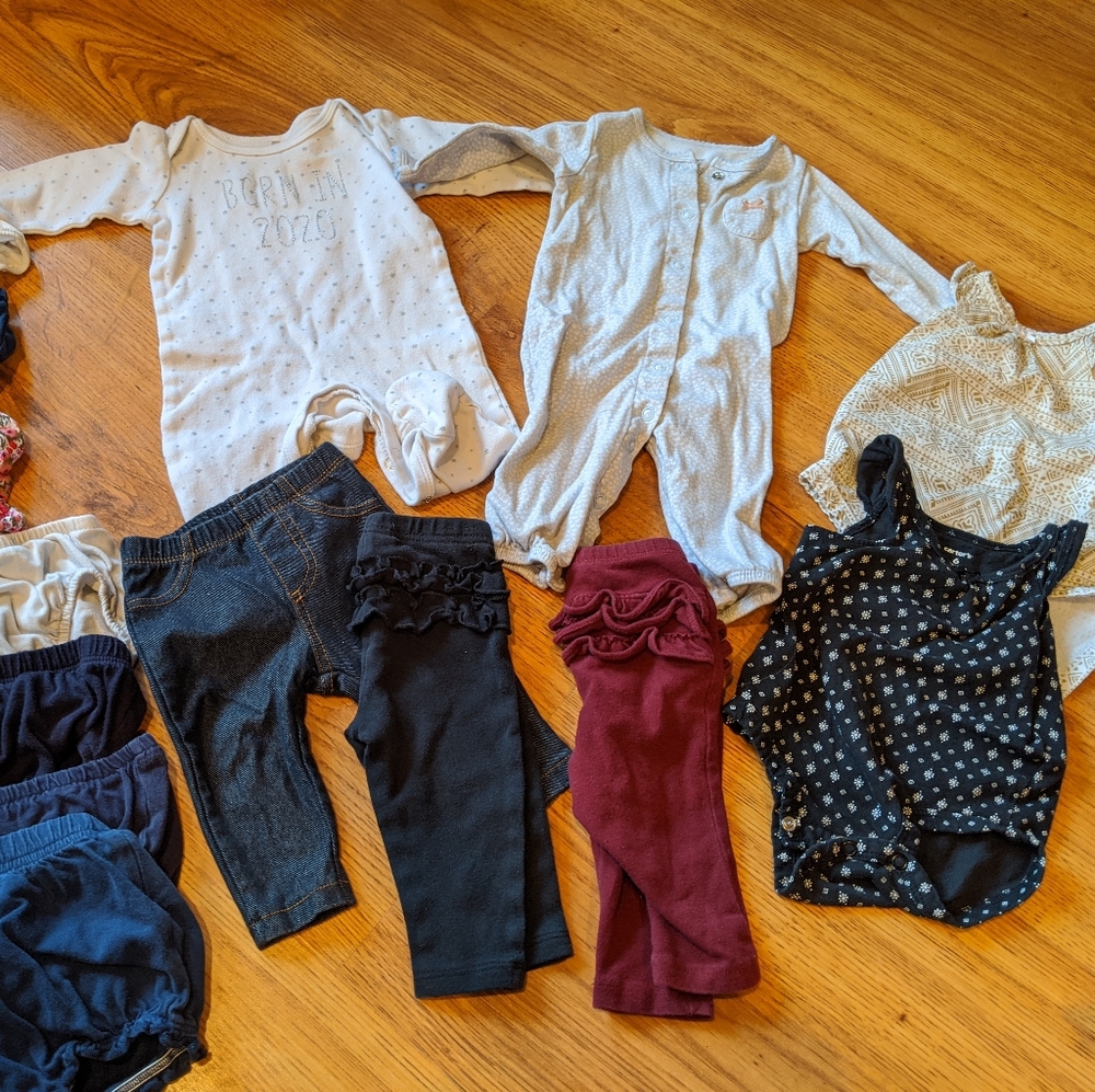 3-6month baby girl lot bundle